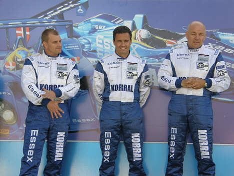 Team Essex kørerne ano 2008: Casper Elgaard, Sascha Maassen og John Nielsen.
(Foto: Motorsporten.dk)